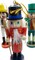 Christmas Nutcracker Set. Wizardi Classic Wooden Festive Decoration F07M14-9-N01612